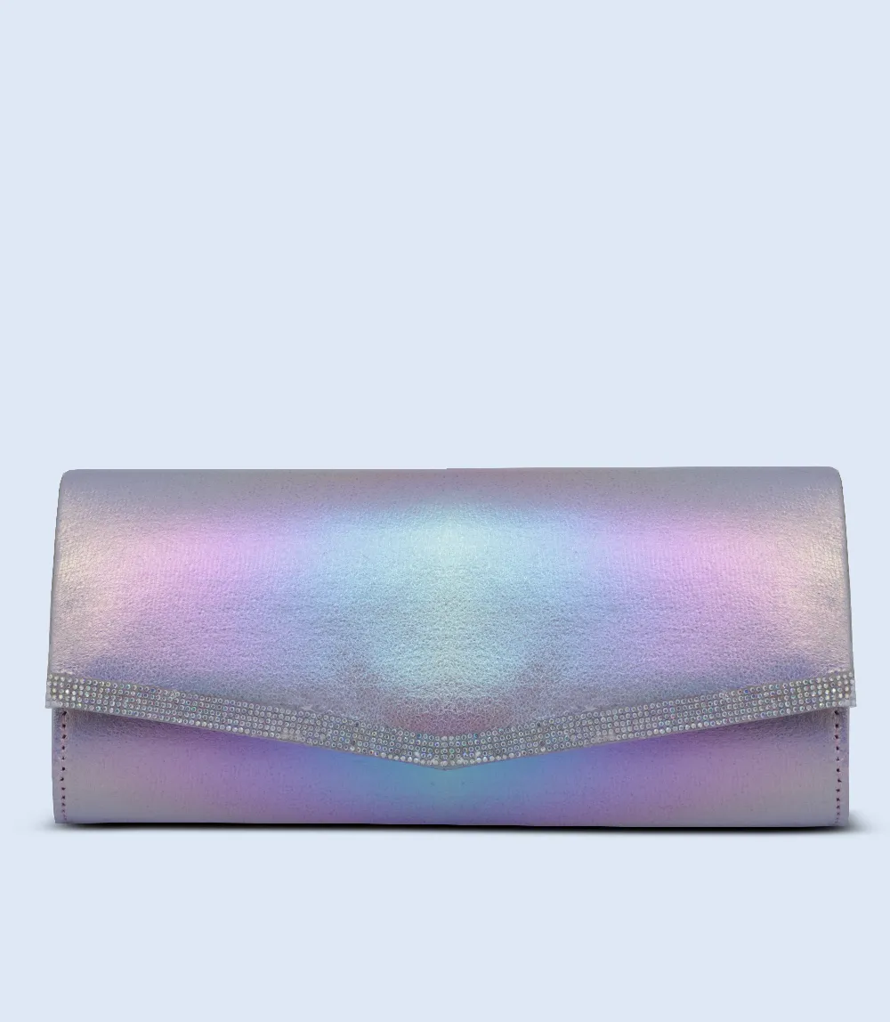 WB2512-LILAC-Women Snazzy Clutch